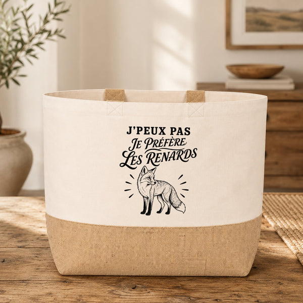 Sac J’peux pas je préfère les Renards