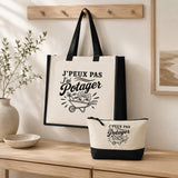 Ensemble Cabas et Trousse J’peux pas j’ai Potager