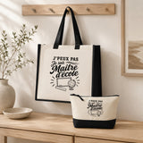 Ensemble Cabas et Trousse J’peux pas je suis Maître d’école