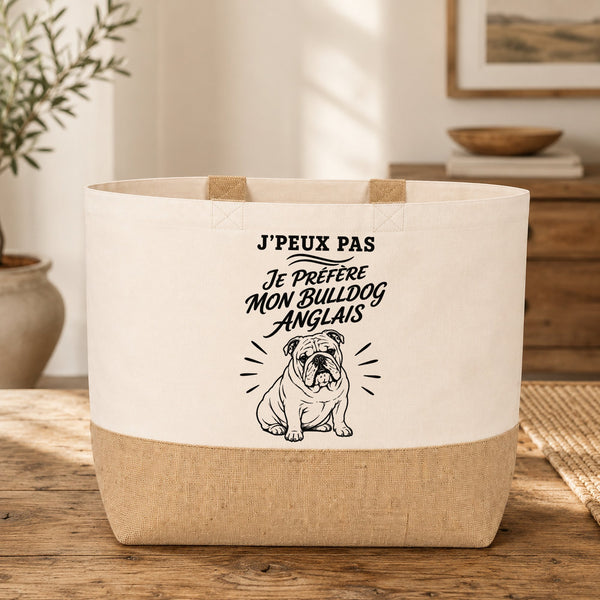 Sac J’peux pas je préfère mon Bulldog Anglais