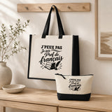 Ensemble Cabas et Trousse J’peux pas je suis Prof de français