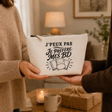 Trousse Beige J’peux pas je préfère mes BD