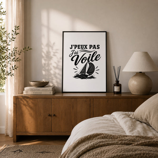 Poster J’peux pas j’ai Voile
