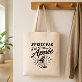 Tote Bag Beige J’peux pas j’ai Apnée