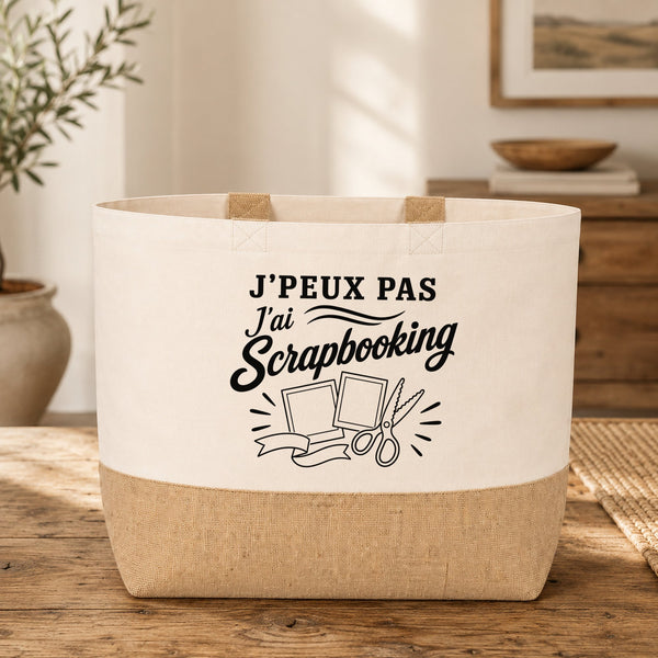 Sac J’peux pas j’ai Scrapbooking