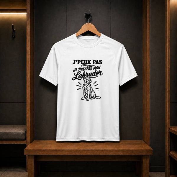 T-shirt de Sport Homme J’peux pas je préfère mon Labrador
