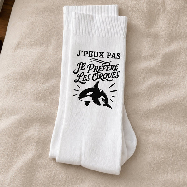 Chaussettes Homme Femme J’peux pas je préfère les Orques