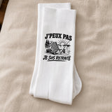 Chaussettes Homme Femme J’peux pas je suis Retraité
