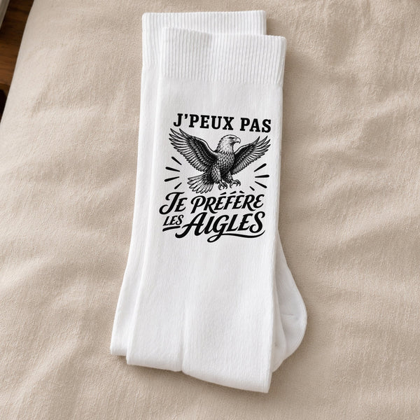 Chaussettes Homme Femme J’peux pas je préfère les Aigles