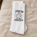 Chaussettes Homme Femme J’peux pas je suis Charpentier