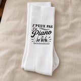 Chaussettes Homme Femme J’peux pas j’ai Piano