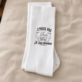 Chaussettes Homme Femme J’peux pas je suis Nounou