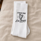 Chaussettes Homme Femme J’peux pas j’ai Harpe