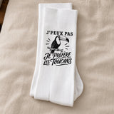 Chaussettes Homme Femme J’peux pas je préfère les Toucans