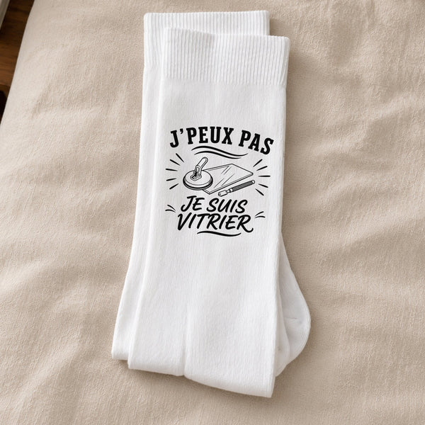 Chaussettes Homme Femme J’peux pas je suis Vitrier