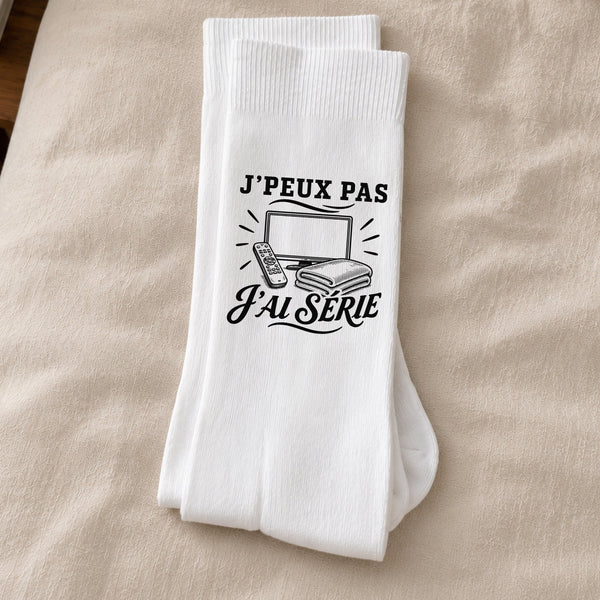 Chaussettes Homme Femme J’peux pas j’ai Série