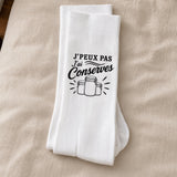 Chaussettes Homme Femme J’peux pas j’ai Conserves