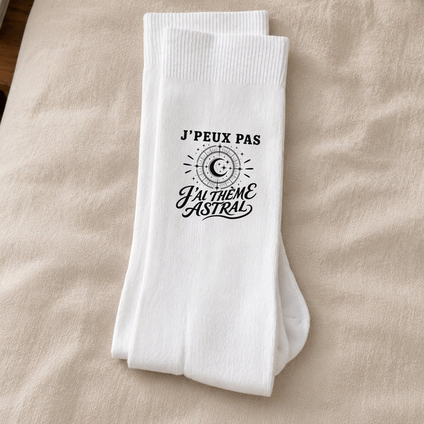 Chaussettes Homme Femme J’peux pas j’ai Thème astral
