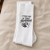 Chaussettes Homme Femme J’peux pas je suis Imprimeur
