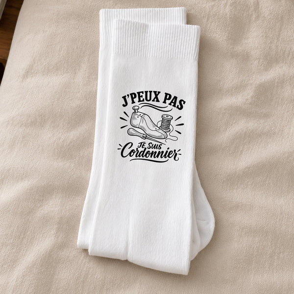 Chaussettes Homme Femme J’peux pas je suis Cordonnier