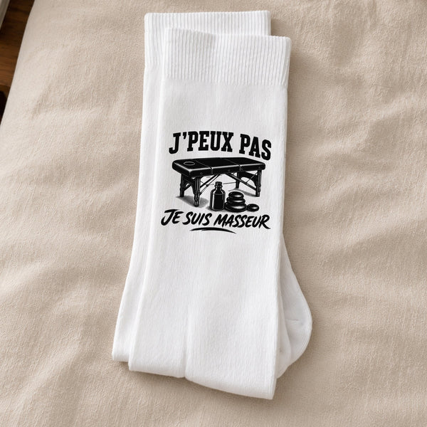 Chaussettes Homme Femme J’peux pas je suis Masseur