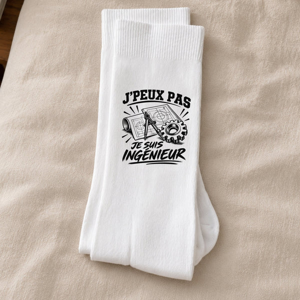Chaussettes Homme Femme J’peux pas je suis Ingénieur
