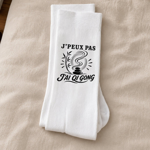 Chaussettes Homme Femme J’peux pas j’ai Qi gong