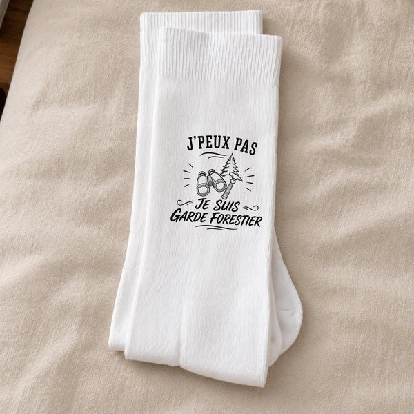 Chaussettes Homme Femme J’peux pas je suis Garde forestier