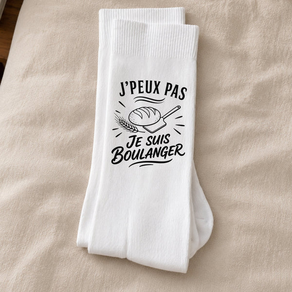 Chaussettes Homme Femme J’peux pas je suis Boulanger