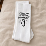 Chaussettes Homme Femme J’peux pas je préfère les Manchots