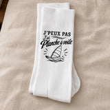 Chaussettes Homme Femme J’peux pas j’ai planche à voile J'peux pas minimaliste