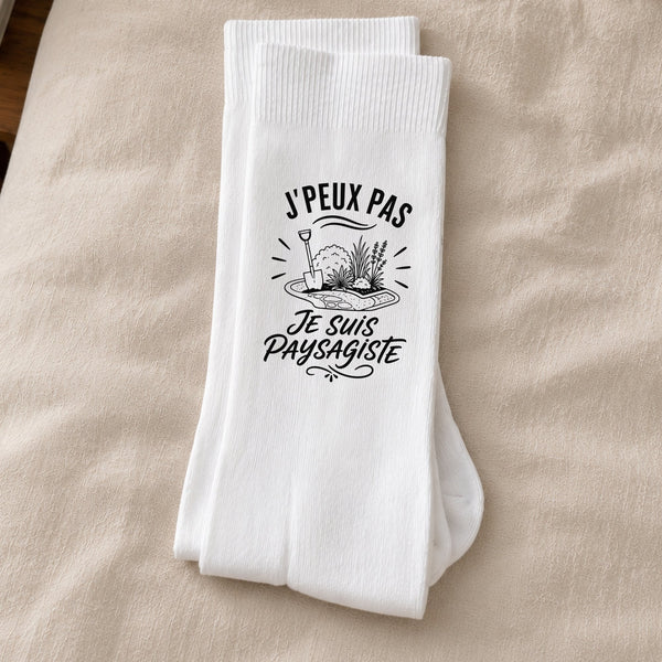 Chaussettes Homme Femme J’peux pas je suis Paysagiste
