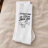 Chaussettes Homme Femme J’peux pas je préfère mon Âne