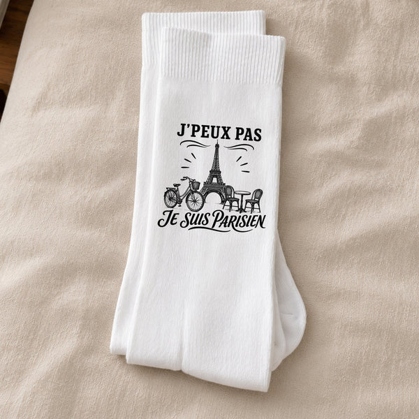 Chaussettes Homme Femme J’peux pas je suis Parisien