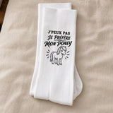 Chaussettes Homme Femme J’peux pas je préfère mon Poney
