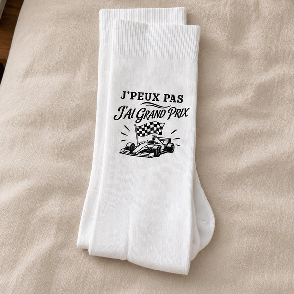 Chaussettes Homme Femme J’peux pas j’ai Grand Prix