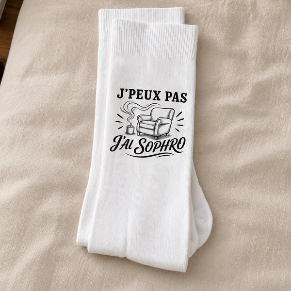 Chaussettes Homme Femme J’peux pas j’ai Sophro