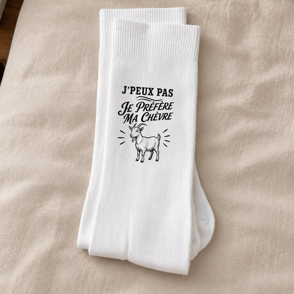 Chaussettes Homme Femme J’peux pas je préfère ma Chèvre