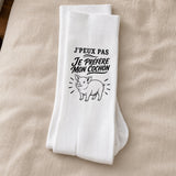 Chaussettes Homme Femme J’peux pas je préfère mon Cochon