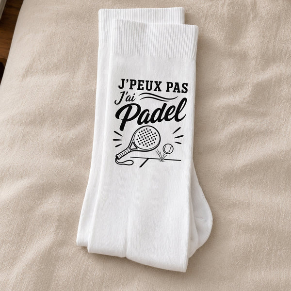 Chaussettes Homme Femme J’peux pas j’ai Padel