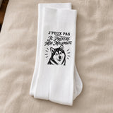Chaussettes Homme Femme J’peux pas je préfère mon Malamute