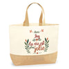 Sac Jute Fête des Mères Fêtes des Pères Mamie Papi Famille Idée Cadeau anniversaire Noël Travail Boulot Métier Départ Retraite Collègue Femme Homme