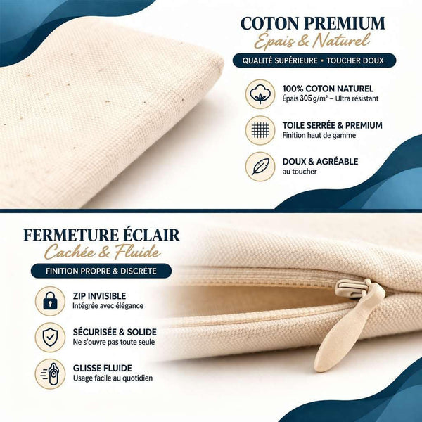 Housse de Coussin J’peux pas j’ai planche à voile J'peux pas minimaliste