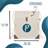 Sac à Dos avec Pochette Avant Beige J’peux pas j’ai planche à voile J'peux pas minimaliste
