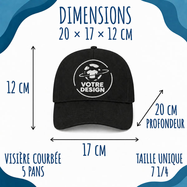 Casquette Noire Être prof de maths c'est la vie