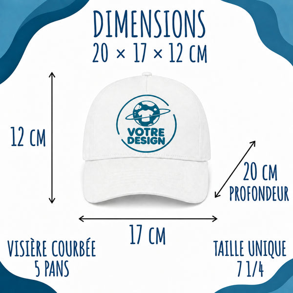 Casquette Blanche Être prof de maths c'est la vie
