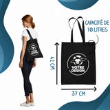 Tote bag noir - Planetee