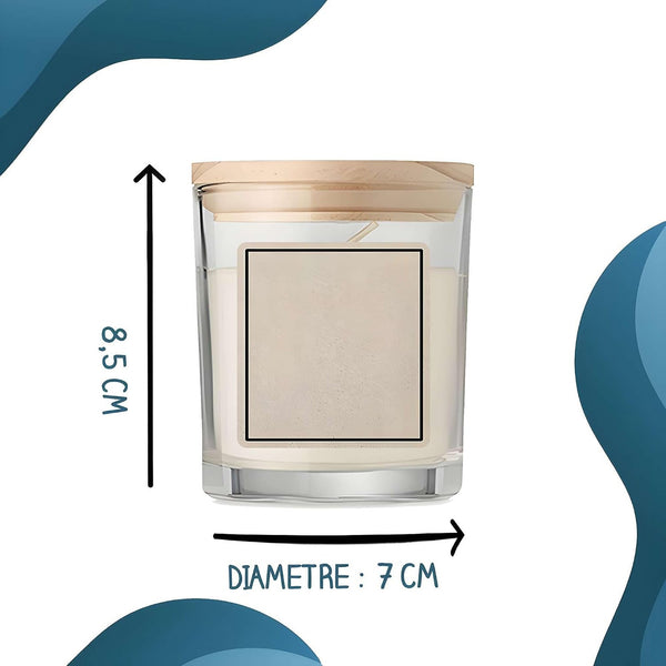 Bougie Parfumée Vanille J’peux pas j’ai couture J'peux pas minimaliste
