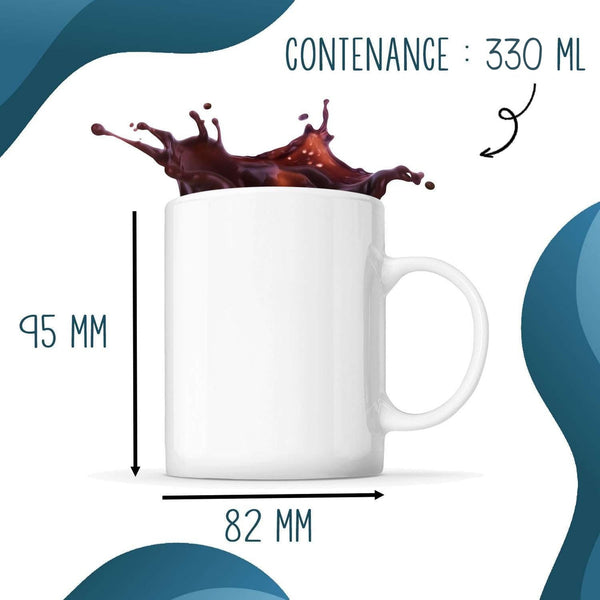 Mug J’peux pas j’ai planche à voile J'peux pas minimaliste