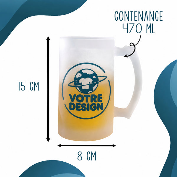 Verre à Bière Être prof de maths c'est la vie